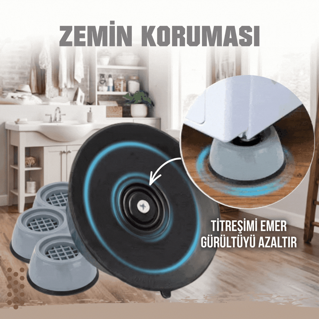 Çamaşır Makinesi Titreşim Önleyici Ped - 4 Adet