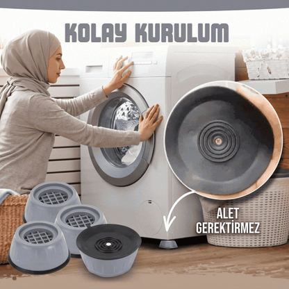 Çamaşır Makinesi Titreşim Önleyici Ped - 4 Adet