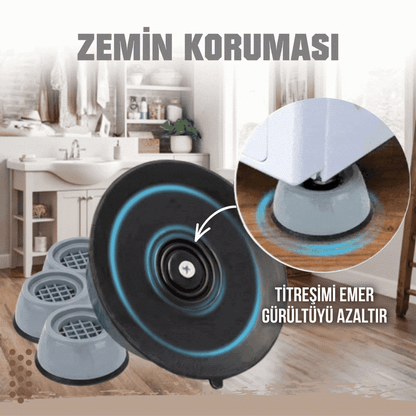 Çamaşır Makinesi Titreşim Önleyici Ped - 4 Adet